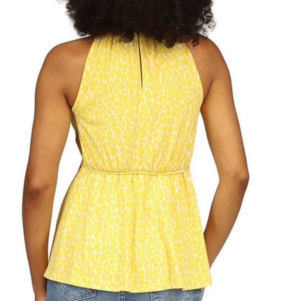 Michael Kors Printed Keyhole Halter Neckline Sleeveless Top (Size: L) EUC - Picture 4 of 13